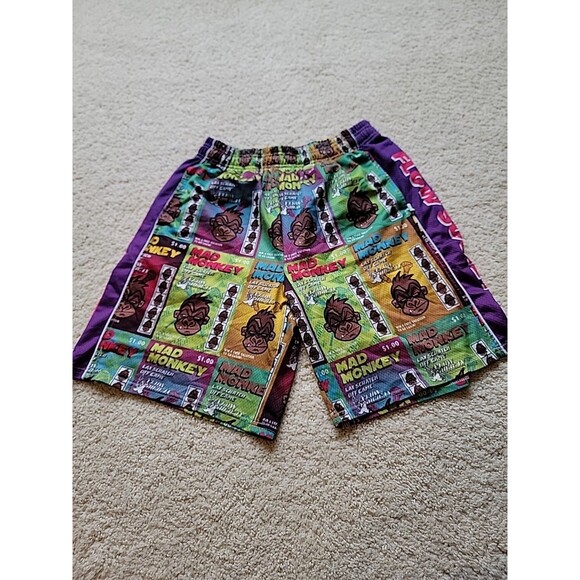 Mens Flow Society Mad Monkey Lacrosse Shorts Size Small - Picture 1 of 6